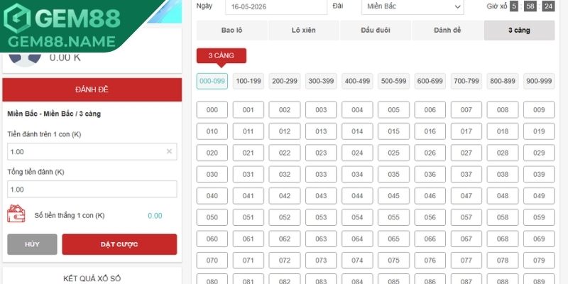 Nhận định luật chơi chi tiết xỉu chủ miền bắc Gem88